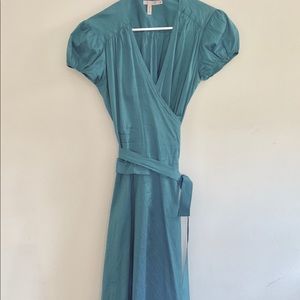 Calypso silk taffeta wrap dress